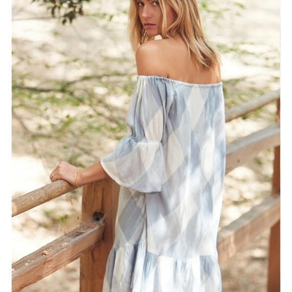 ♡NWT♡ Tula Rosa Sara Mini Dress Cottage Blue - Picture 3 of 11